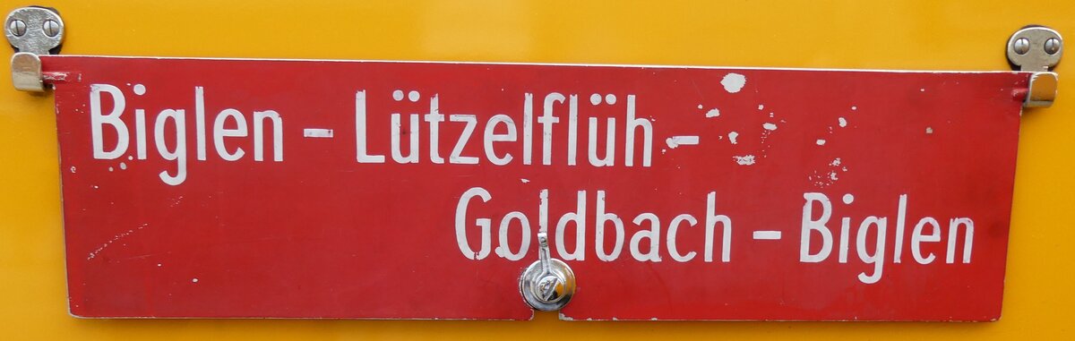 (279'661) - Routentafel - Biglen-Ltzelflh-Goldbach-Biglen - am 30. August 2025 in Oberkirch, CAMPUS Sursee
