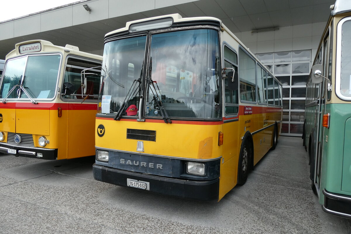 (279'679) - Schr, Ettenhausen - TG 175'032 - Saurer/R&J (ex Zimmermann, Kerns; ex Amstein, Willisau) am 30. August 2025 in Oberkirch, CAMPUS Sursee