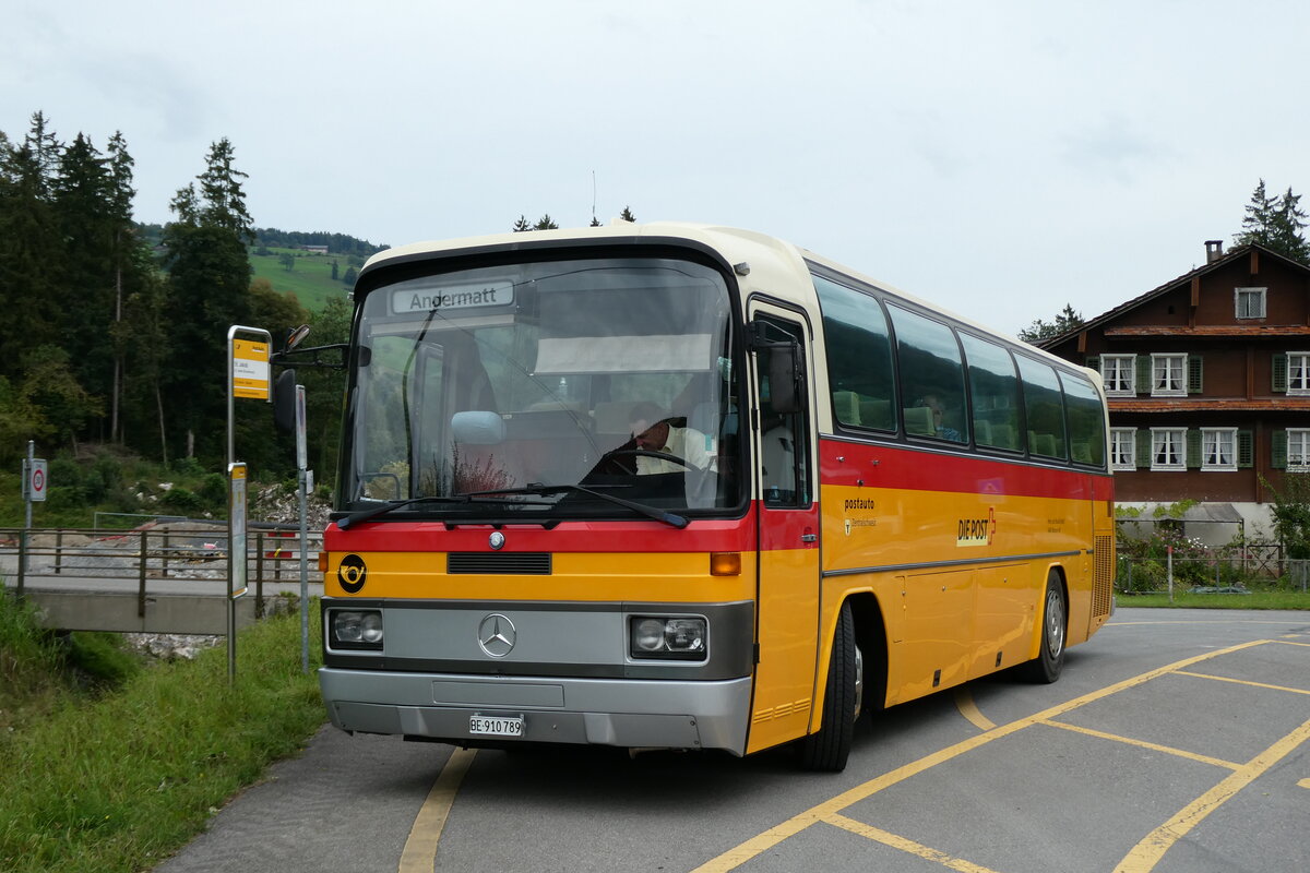 (280'053) - Buzzi, Bern - BE 910'789 - Mercedes (ex Mattli, Wassen/PID 2295) am 8. September 2025 in Ennetmoos, St. Jakob (280'053) - Buzzi, Bern - BE 910'789 - Mercedes (ex Mattli, Wassen/PID 2295) am 8. September 2025 in Ennetmoos, St. Jakob