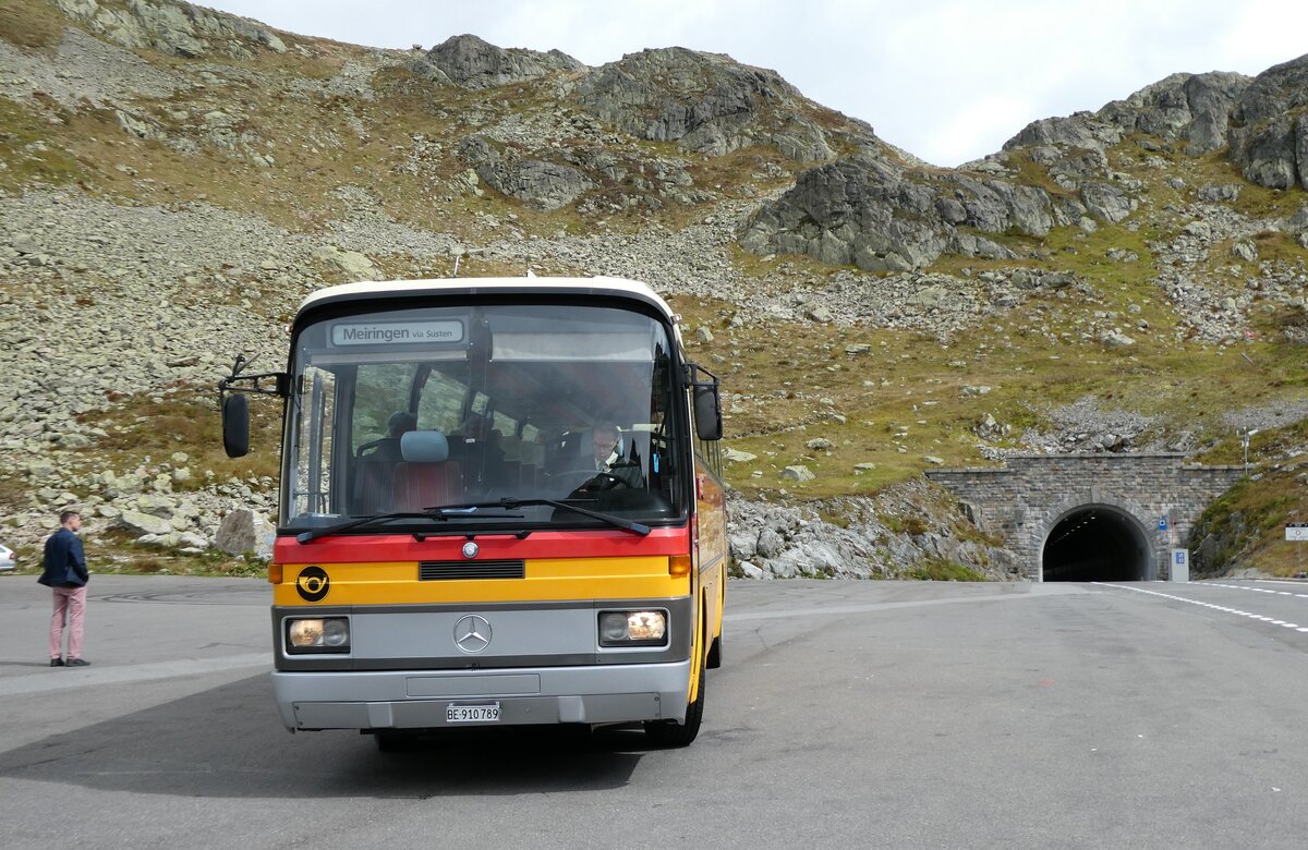 (280'268) - Buzzi, Bern - BE 910'789 - Mercedes (ex Mattli, Wassen/PID 2295) am 10. September 2025 in Susten, Passhöhe (280'268) - Buzzi, Bern - BE 910'789 - Mercedes (ex Mattli, Wassen/PID 2295) am 10. September 2025 in Susten, Passhöhe