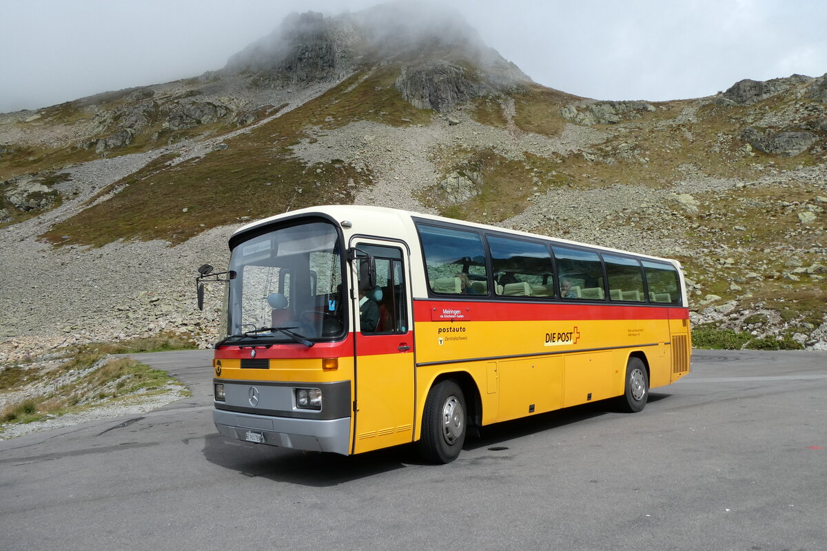(280'270) - Buzzi, Bern - BE 910'789 - Mercedes (ex Mattli, Wassen/PID 2295) am 10. September 2025 in Susten, Passhöhe (280'270) - Buzzi, Bern - BE 910'789 - Mercedes (ex Mattli, Wassen/PID 2295) am 10. September 2025 in Susten, Passhöhe
