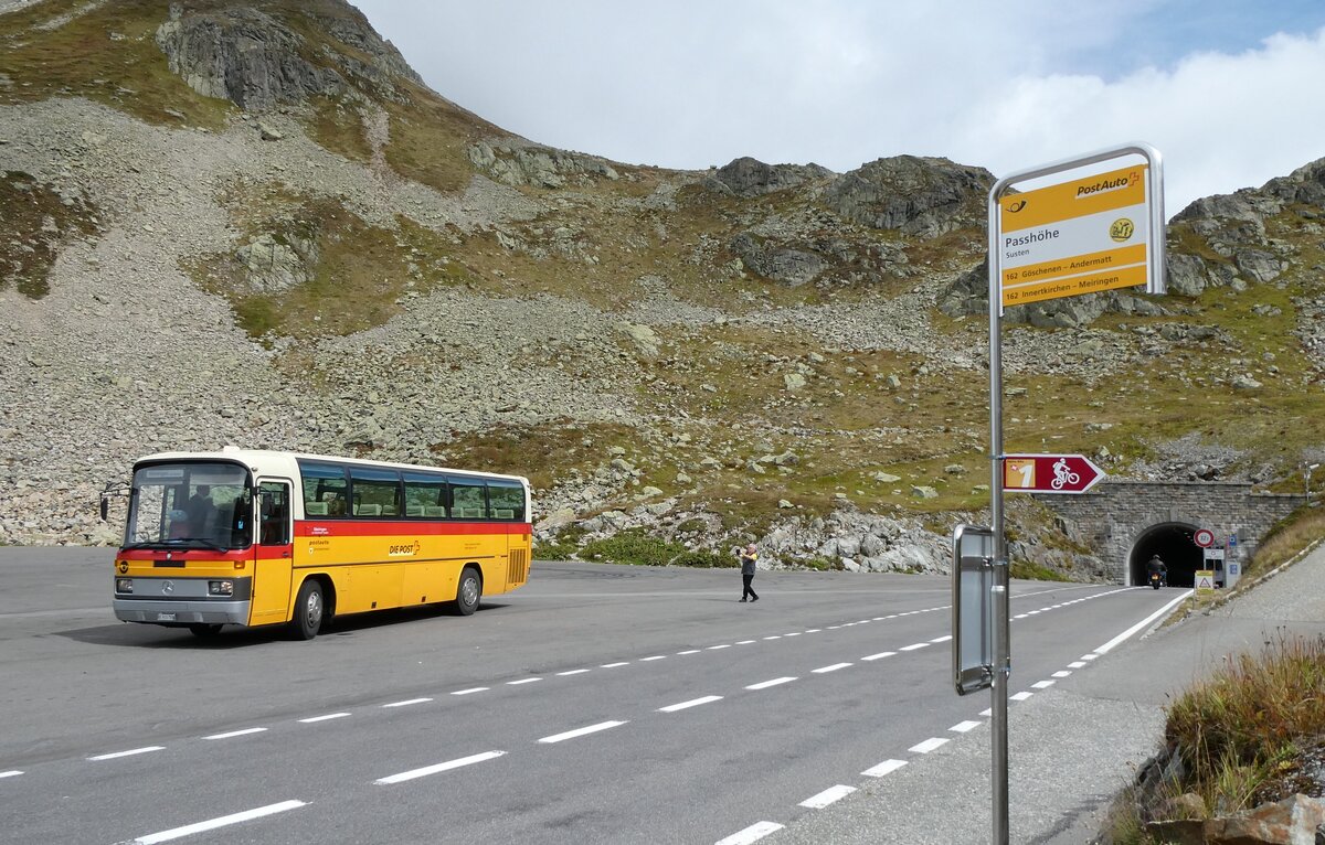 (280'271) - Buzzi, Bern - BE 910'789 - Mercedes (ex Mattli, Wassen/PID 2295) am 10. September 2025 in Susten, Passhöhe (280'271) - Buzzi, Bern - BE 910'789 - Mercedes (ex Mattli, Wassen/PID 2295) am 10. September 2025 in Susten, Passhöhe