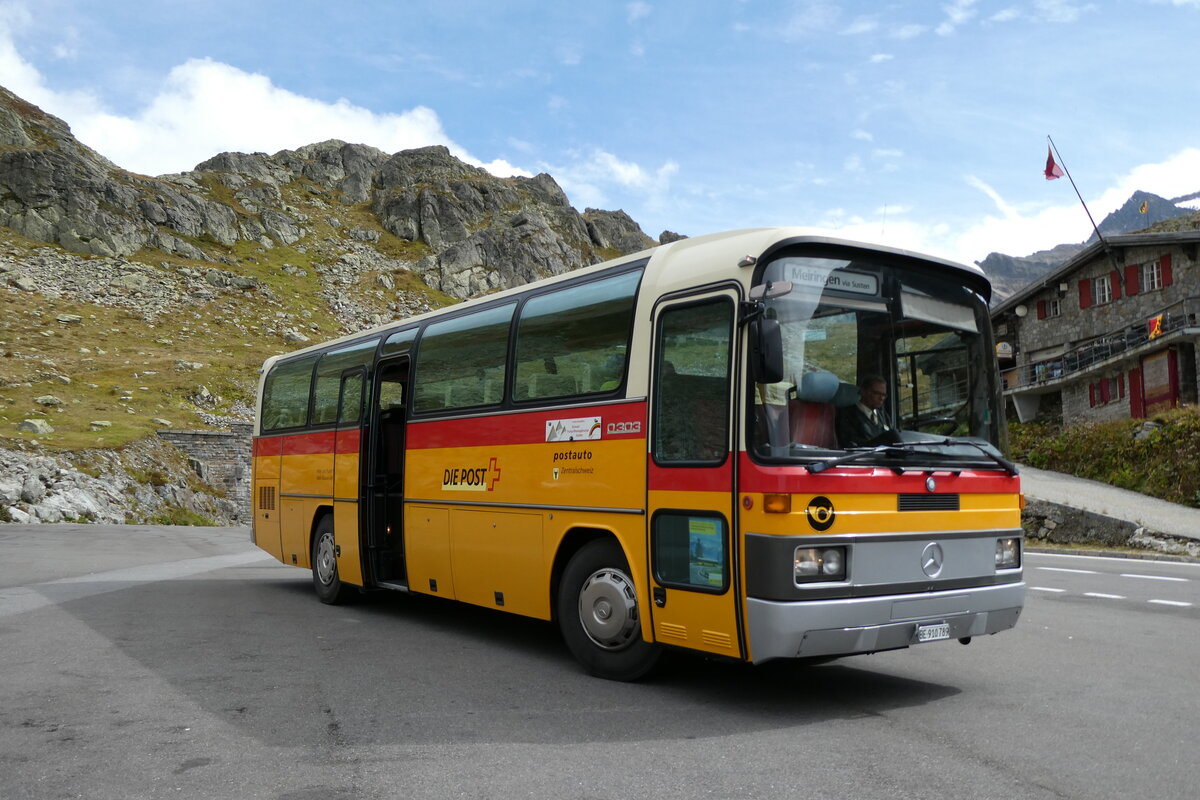 (280'275) - Buzzi, Bern - BE 910'789 - Mercedes (ex Mattli, Wassen/PID 2295) am 10. September 2025 in Susten, Passhöhe (280'275) - Buzzi, Bern - BE 910'789 - Mercedes (ex Mattli, Wassen/PID 2295) am 10. September 2025 in Susten, Passhöhe