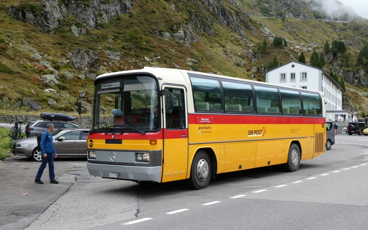 (280'283) - Buzzi, Bern - BE 910'789 - Mercedes (ex Mattli, Wassen/PID 2295) am 10. September 2025 in Susten, Steingletscher (280'283) - Buzzi, Bern - BE 910'789 - Mercedes (ex Mattli, Wassen/PID 2295) am 10. September 2025 in Susten, Steingletscher