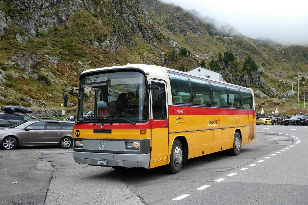 (280'284) - Buzzi, Bern - BE 910'789 - Mercedes (ex Mattli, Wassen/PID 2295) am 10. September 2025 in Susten, Steingletscher (280'284) - Buzzi, Bern - BE 910'789 - Mercedes (ex Mattli, Wassen/PID 2295) am 10. September 2025 in Susten, Steingletscher
