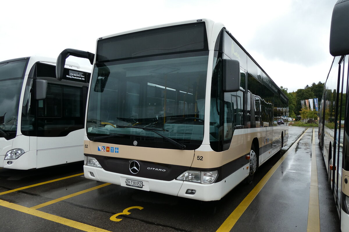(280'756) - AZZK Zollikon - Nr. 52/ZH 738'052 - Mercedes am 27. September 2025 in Winterthur, Daimler Buses (280'756) - AZZK Zollikon - Nr. 52/ZH 738'052 - Mercedes am 27. September 2025 in Winterthur, Daimler Buses
