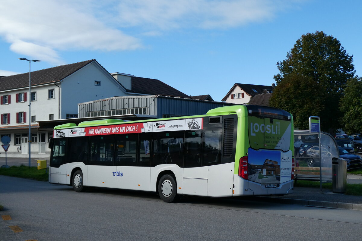 (280'941) - Busland, Burgdorf - Nr. 129/BE 891'129 - Mercedes am 4. Oktober 2025 beim Bahnhof Affoltern-Weier