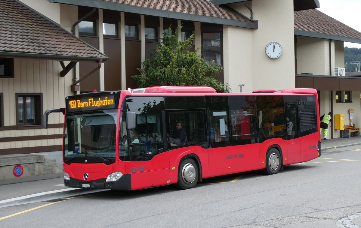 (281'026) - Bernmobil, Bern - Nr. 445/BE 855'445 - Mercedes am 5. Oktober 2025 beim Bahnhof Konolfingen