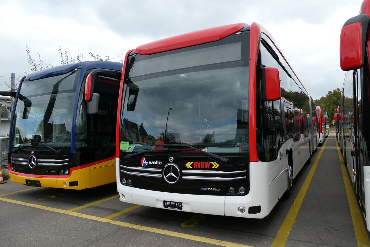 (281'166) - RVBW Wettingen - (145'908) - eMercedes am 10. Oktober 2025 in Winterthur, Daimler Buses