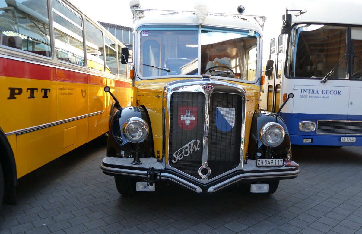 (281'636) - Frei, Fehraltdorf - ZH 549'117 - FBW/R&J (ex Bucheli, Kriens Nr. 15) am 18. Oktober 2025 in Nfels, FBW-Museum