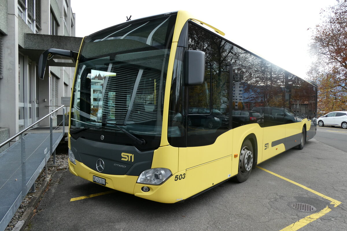 (282'247) - STI Thun - Nr. 503/BE 414'503 - Mercedes am 9. November 2025 in Thun, Garage