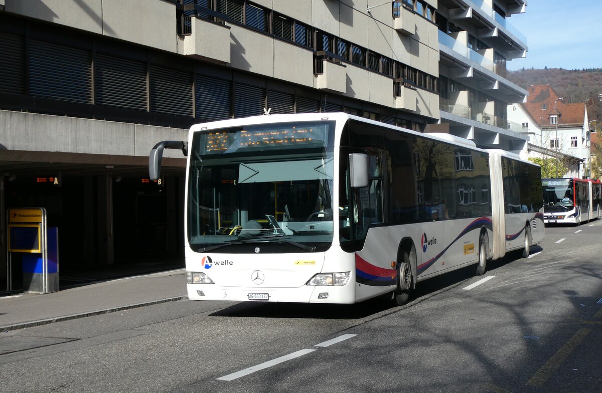 (282'286) - Wicki, Zufikon - AG 363'�77/PID 5700 - Mercedes am 11. November 2025 in Baden, Postautostation