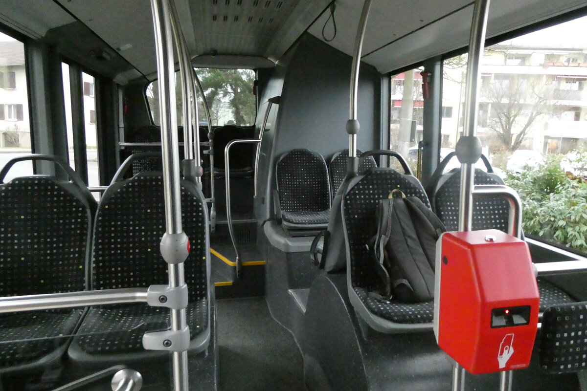 (282'718) - VB Biel - Nr. 159/BE 921'159 - Mercedes (ex STI Thun Nr. 166) am 4. Dezember 2025 in Biel, L�hre (Innenaufnahme)