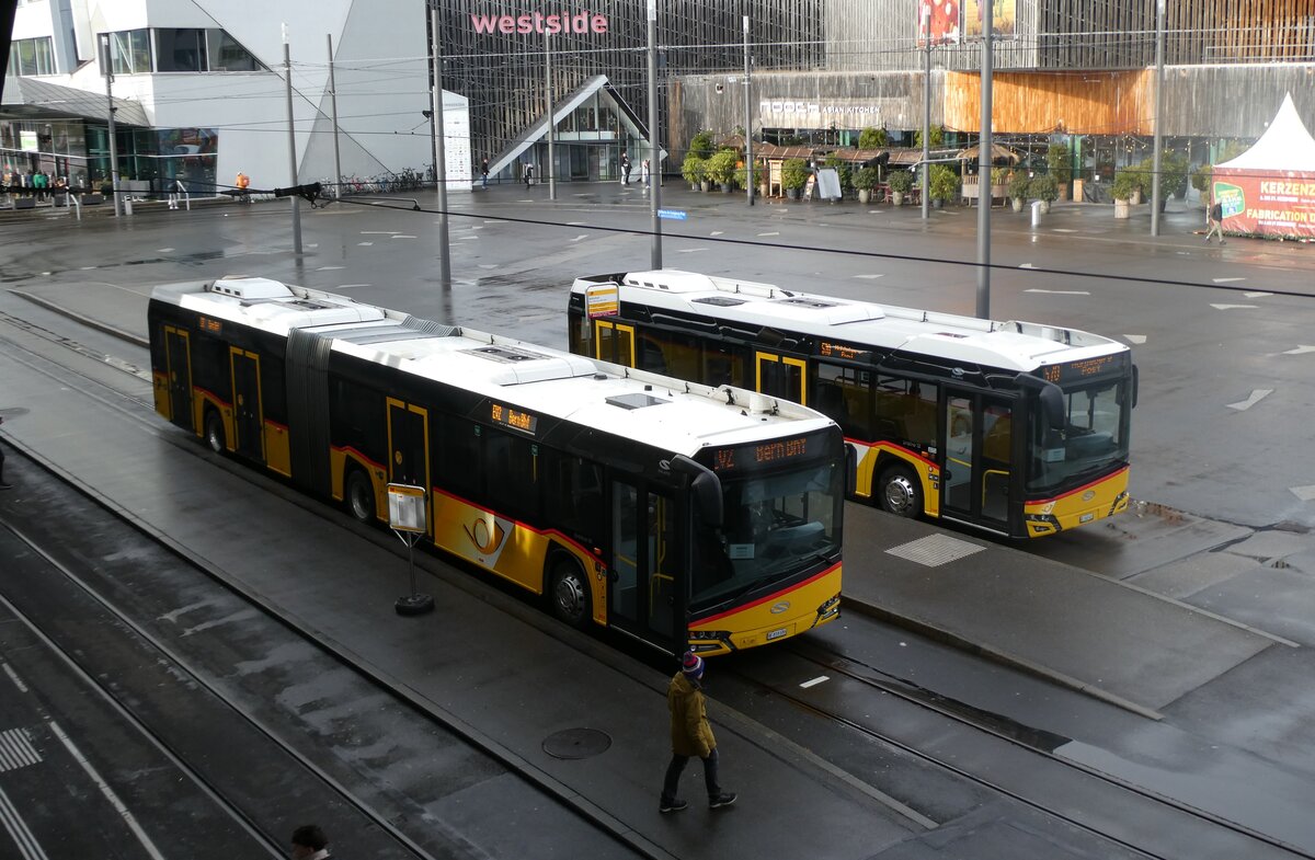 (282'869) - PostAuto Bern - Nr. 11'151/BE 818'686/PID 11'151 - Solaris (ex Nr. 686) am 6. Dezember 2025 beim Bahnhof Bern Br�nnen Westside