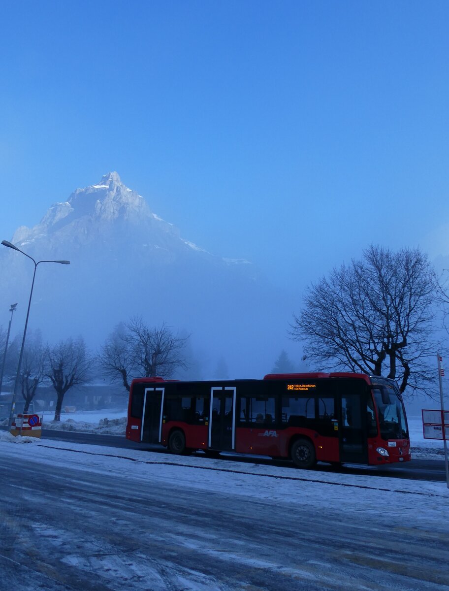 (283'510) - AFA Adelboden - Nr. 30/BE 26'703 - Mercedes am 25. Dezember 2025 beim Bahnhof Kandersteg