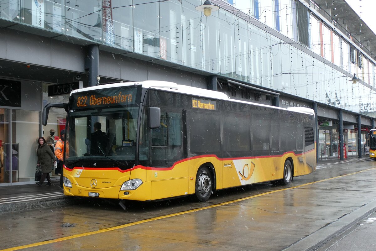 (283'761) - Rattin, Schlatt - TG 228'551/PID 11'661 - Mercedes am 8. Januar 2026 beim Bahnhof Frauenfeld