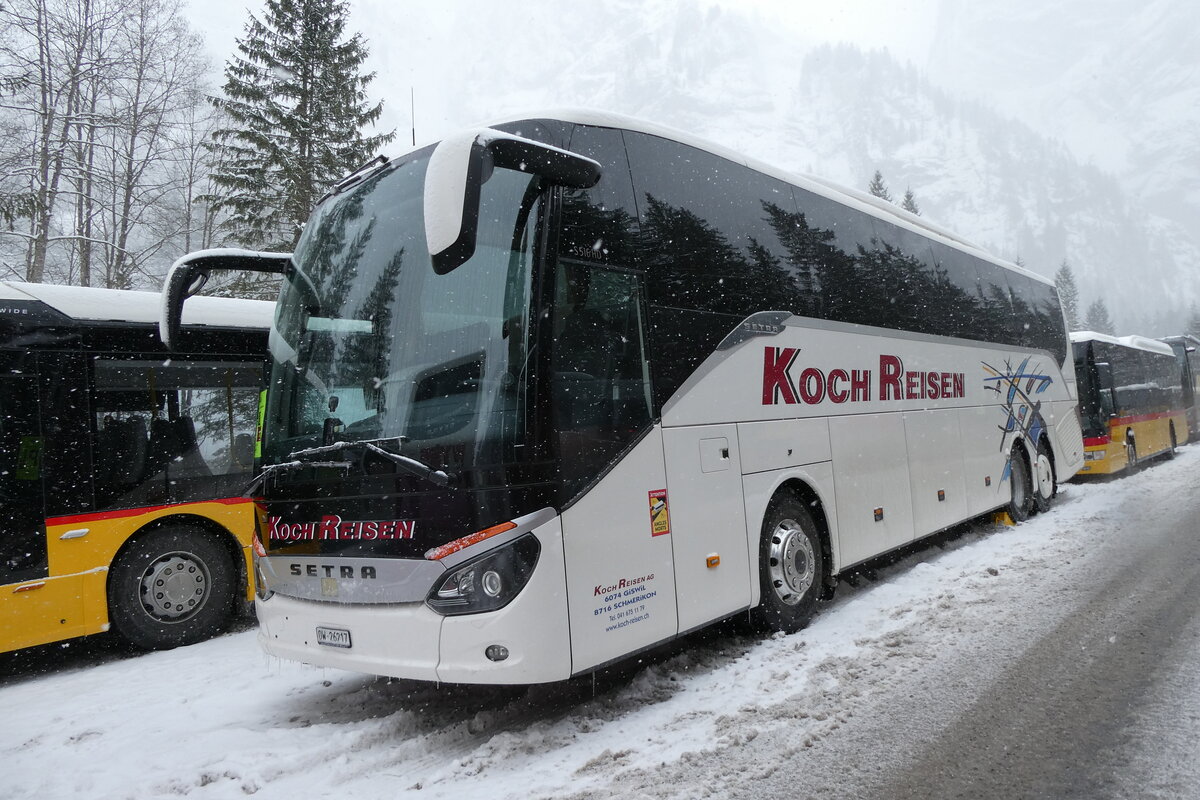 (283'921) - Koch, Giswil - OW 26'217 - Setra am 10. Januar 2026 in Adelboden, Unter dem Birg