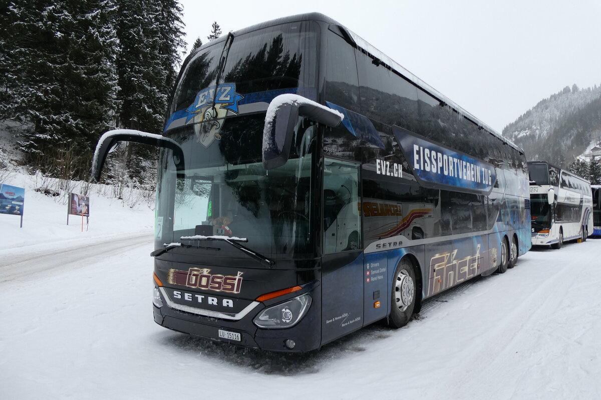 (284'015) - G�ssi, Horw - LU 15'116 - Setra am 10. Januar 2026 in Adelboden, ASB