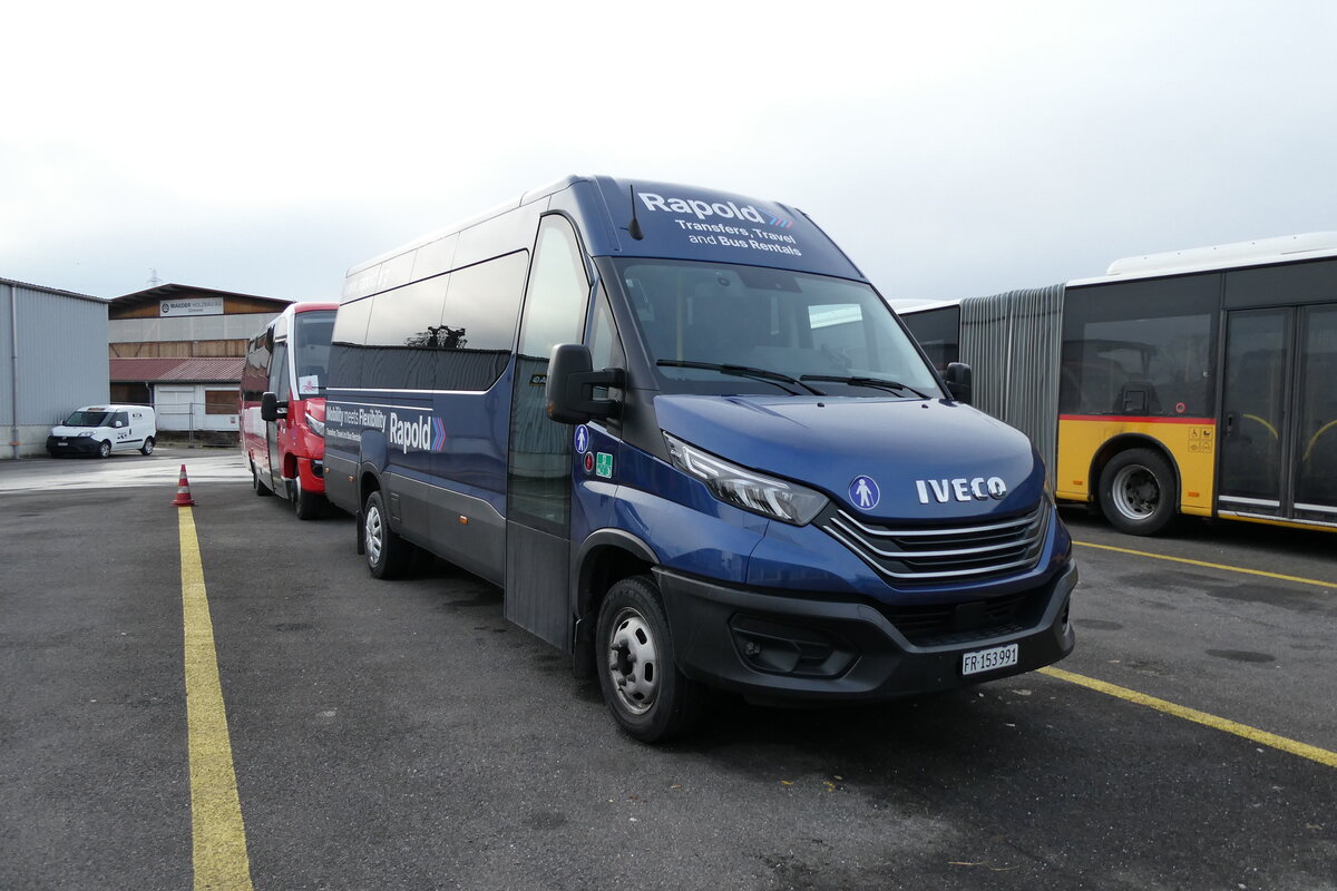 (284'265) - Rapold, Rheinau - FR 153'991 - Iveco am 17. Januar 2026 in Kerzers, Interbus
