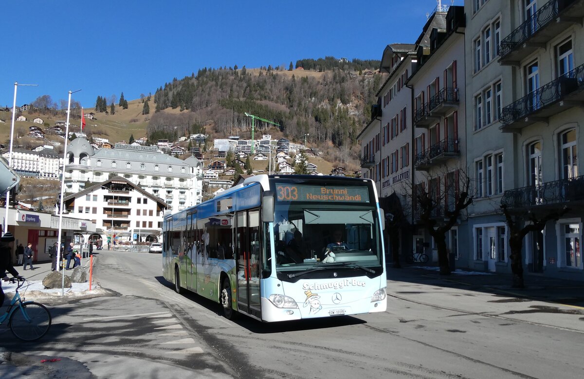 (284'589) - - EAB Engelberg - Nr. 1/OW 10'195 - Mercedes (ex AAGS Schwyz Nr. 14) am 3. Februar 2026 beim Bahnhof Engelberg 