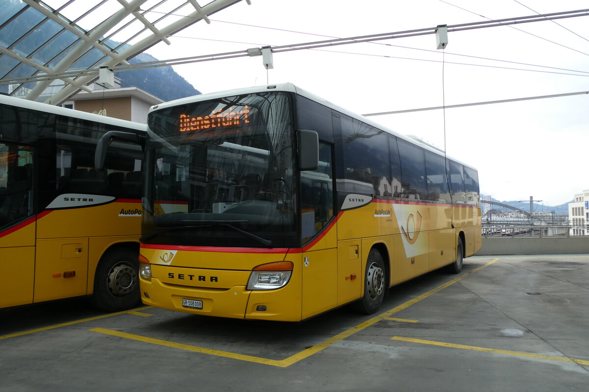 (284'894) - TpM, Mesocco - Nr. 8/GR 108'008/PID 10'045 - Setra am 14. Februar 2026 in Chur, PostAutostation