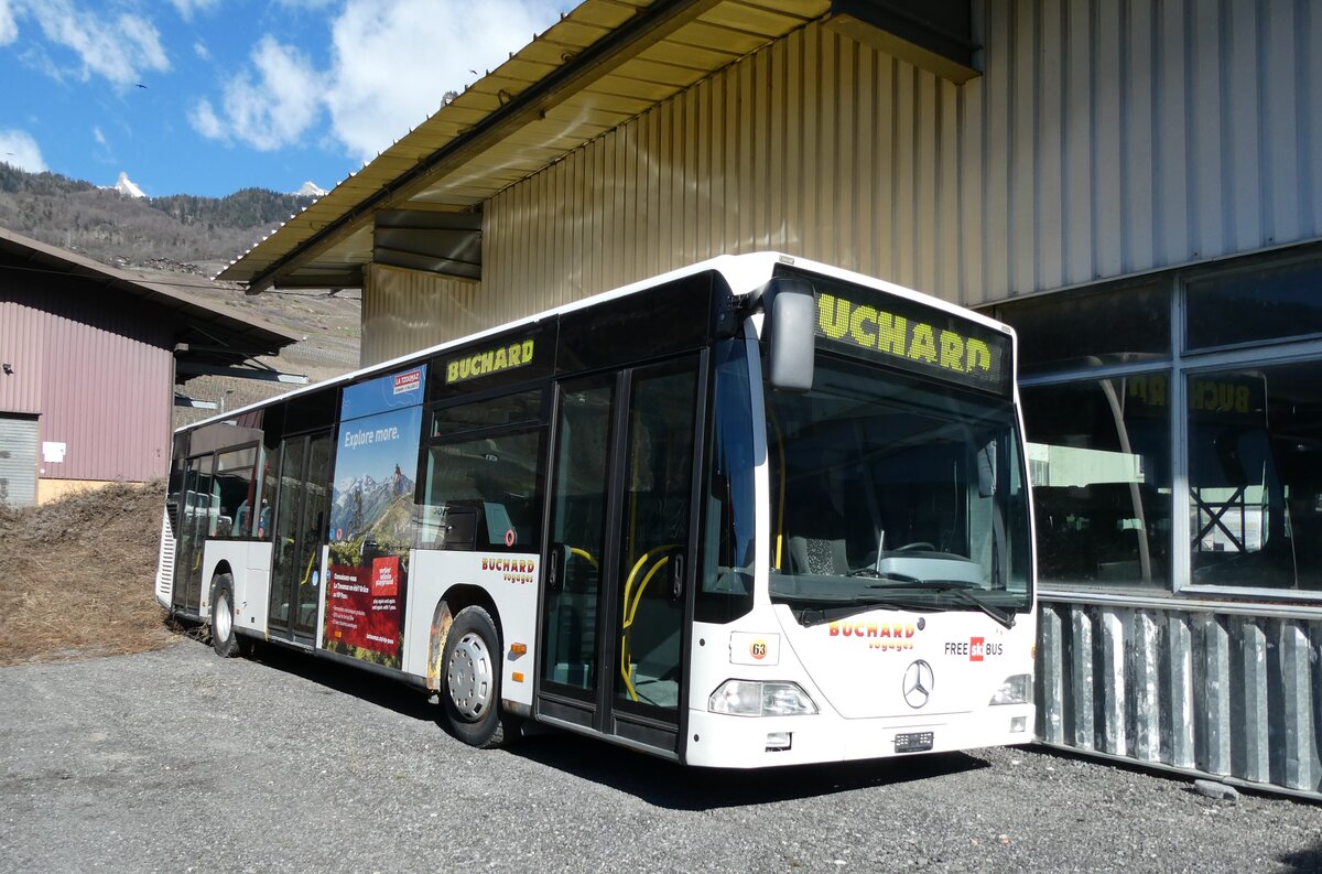 (285'048) - Buchard, Leytron - Nr. 63 - Mercedes (ex BLT Oberwil Nr. 45) am 24. Februar 2026 in Leytron, Garage