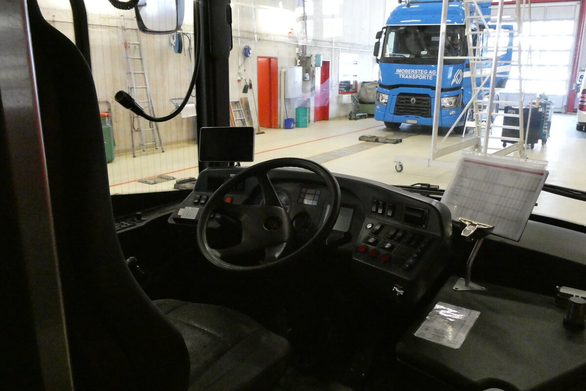 (285'067) - AFA Adelboden - Nr. 491/BE 549'198 - Solaris (ex Nr. 91) am 24. Februar 2026 in Frutigen, Garage (Innenaufnahme)