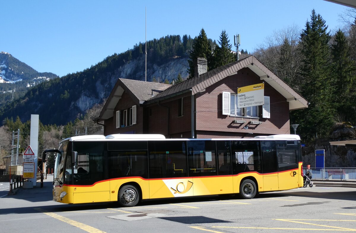(285'192) - Fl�ck, Brienz - Nr. 1/BE 482'299/PID 11'682 - Mercedes (ex PostAuto Bern BE 403'166; ex PostAuto Bern BE 653'384) am 3. M�rz 2026 auf dem Br�nigpass