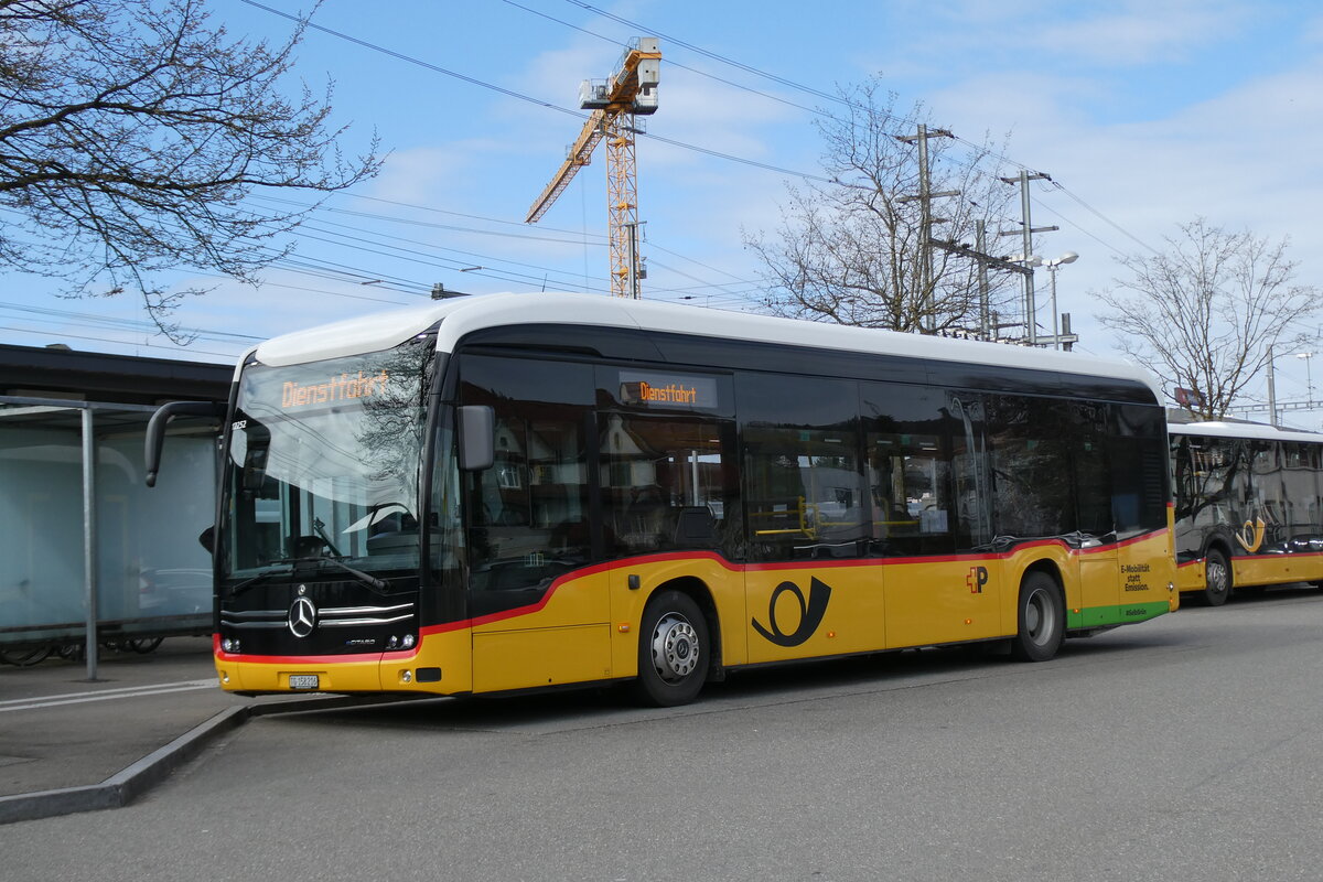 (285'444) - PostAuto Ostschweiz - TG 158'216/PID 12'252 - eMercedes am 17. M�rz 2026 beim Bahnhof Weinfelden