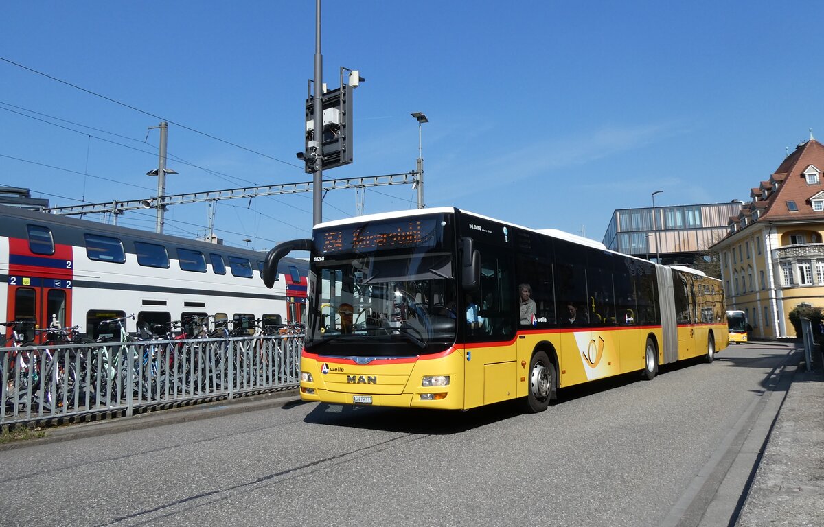 (285'543) - PostAuto Nordschweiz - AG 479'333/PID 10'268 - MAN am 19. M�rz 2026 beim Bahnhof Baden