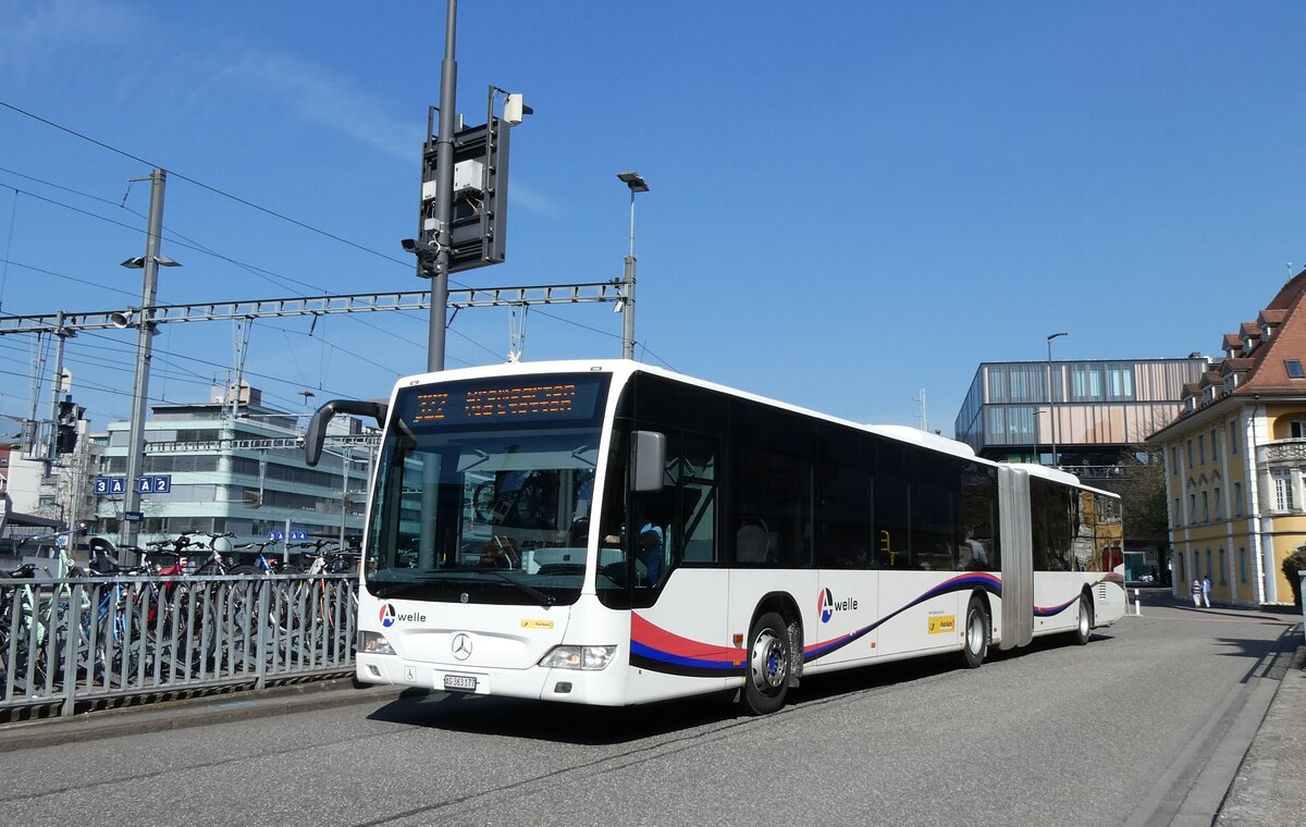 (285'556) - Wicki, Zufikon - AG 363'177/PID 5700 - Mercedes am 19. M�rz 2026 beim Bahnhof Baden