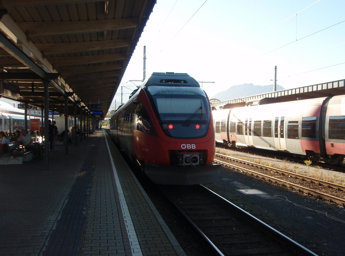 4023 009 als S 2 nach Feldkirchen (Krnten) in Villach Hbf. 27.09.2018