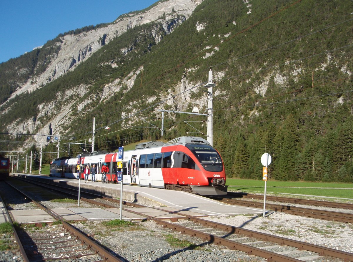4024 025 als S 5 aus Innsbruck Hbf in Scharnitz. 25.09.2018
