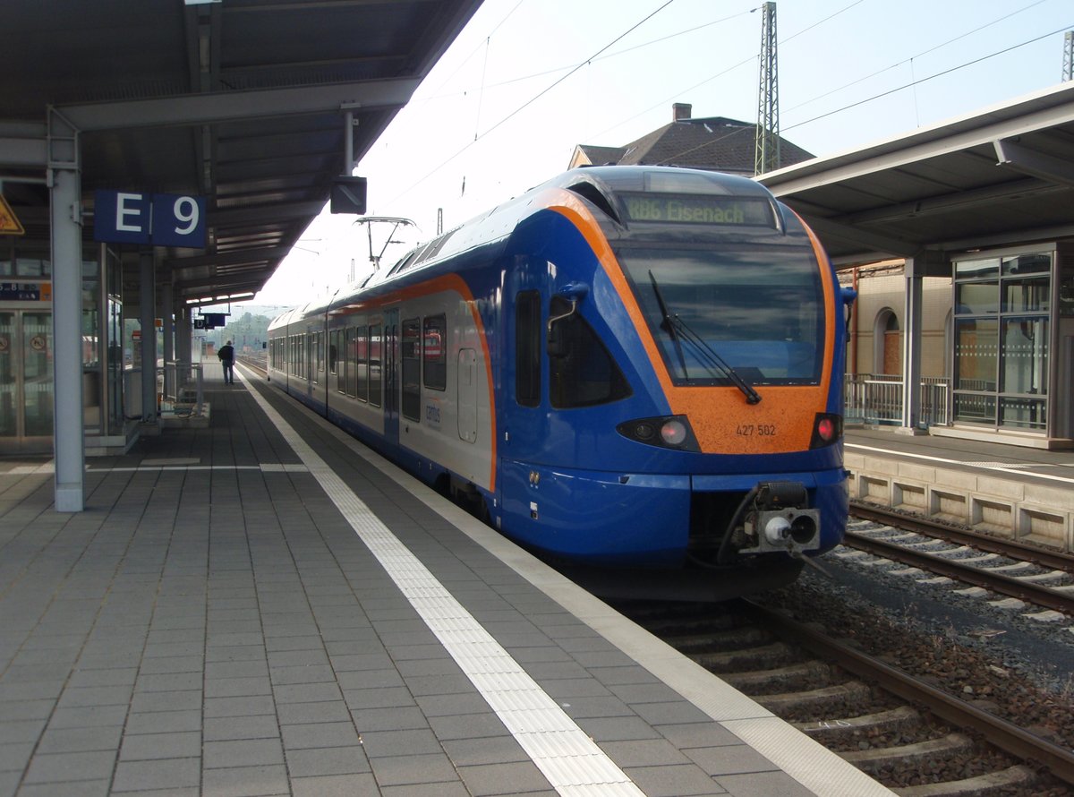 427 502 der Cantus als RB 6 nach Eisenach in Bebra. 12.05.2018