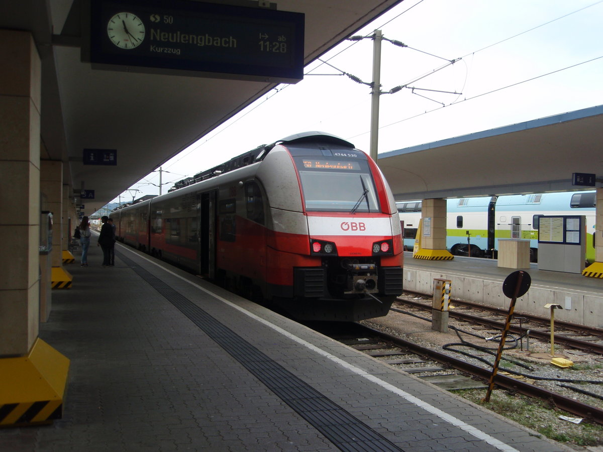 4744 530 als S 50 nach Neulengbach in Wien Westbahnhof. 23.09.2018