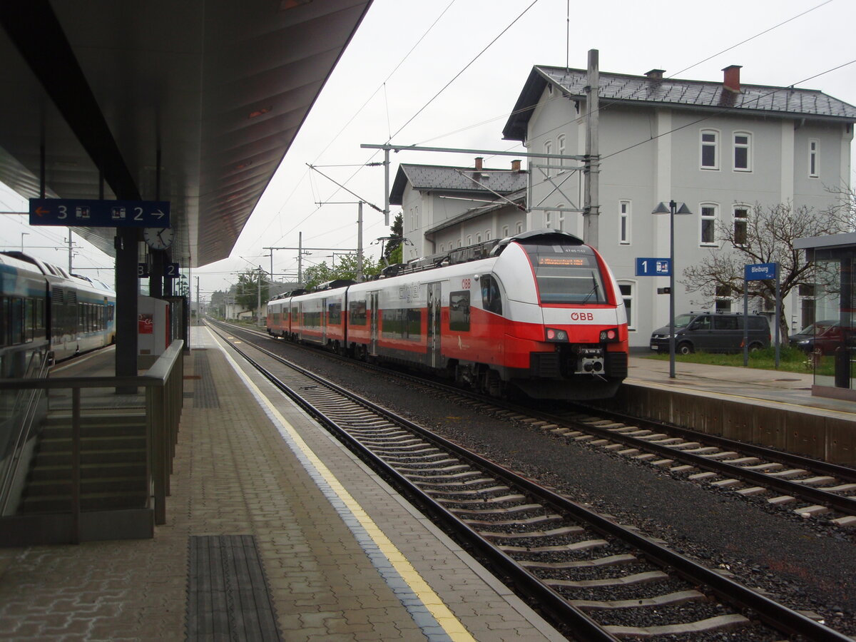 4746 012 als S 3 Wolfsberg (Krnten) - Klagenfurt Hbf in Bleiburg. 03.05.2024