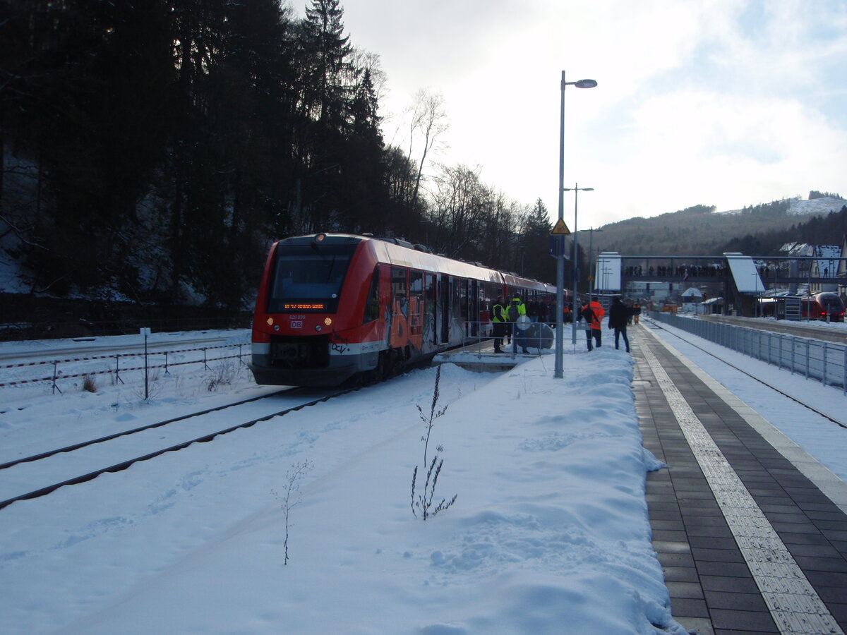 620 039 als RB 97 aus Usseln in Brilon Wald. 31.01.2026