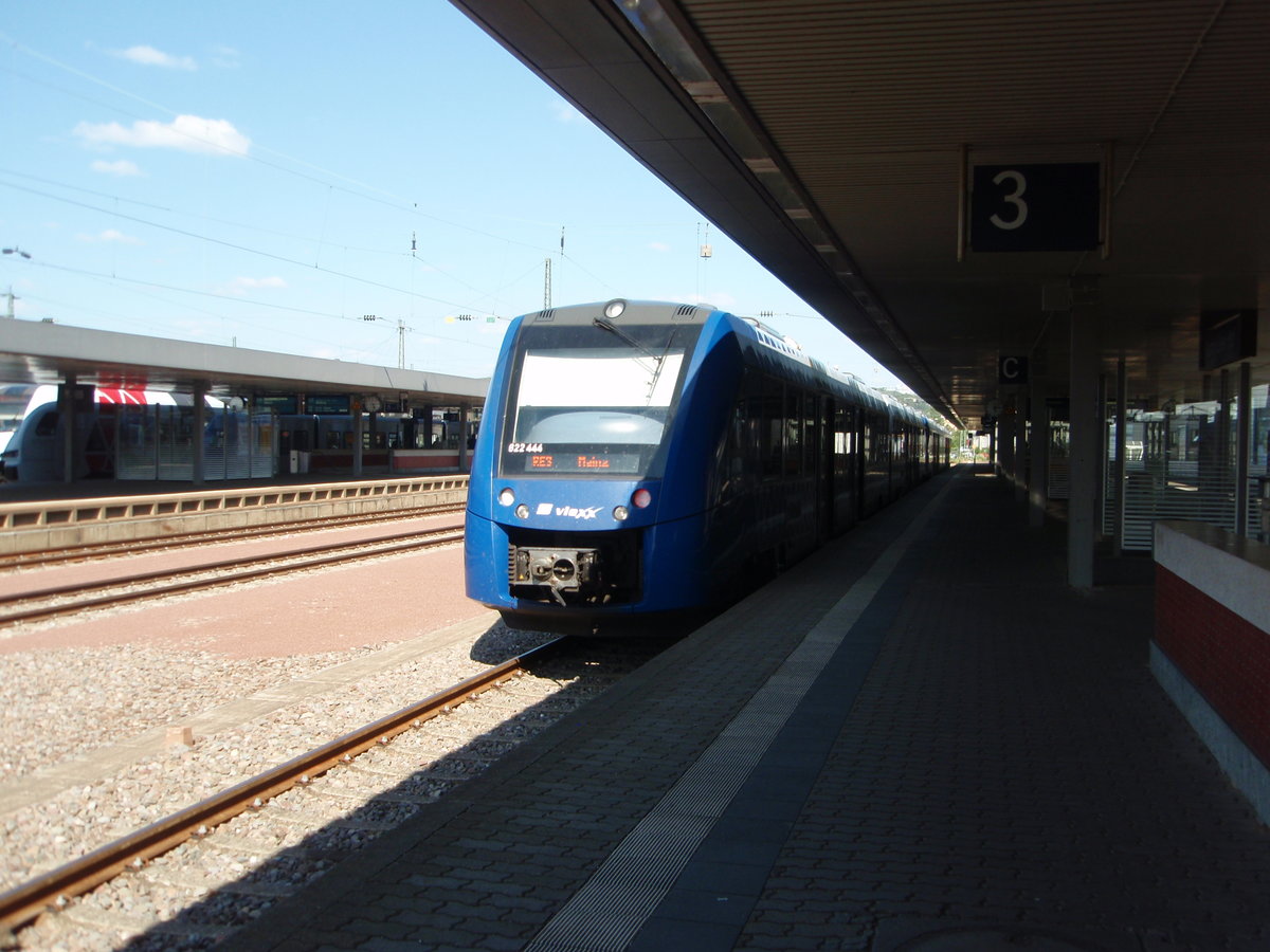 622 444 der vlexx als RE 3 nach Mainz Hbf in Saarbrücken Hbf. 24.06.2017