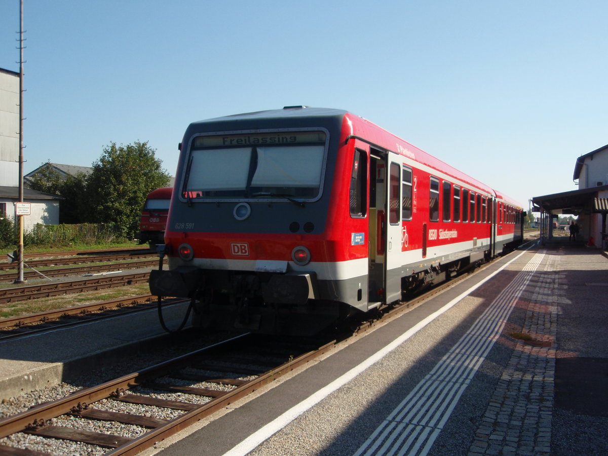 628 591 als REX nach Freilassing in Braunau (Inn). 28.09.2018