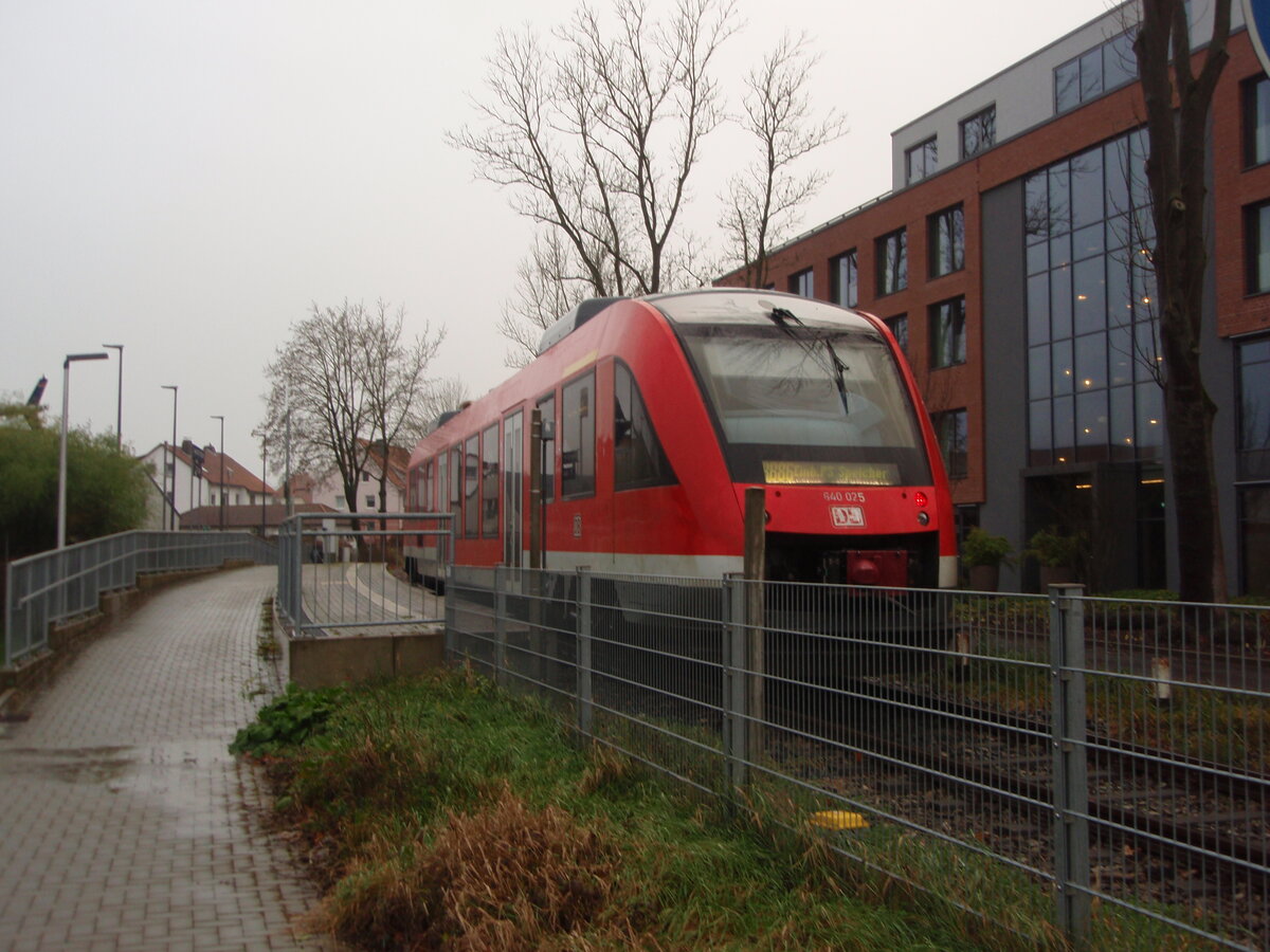 640 025 als RB 86 aus Einbeck-Salzderhelden in Einbeck BBS/PS-Speicher. 06.12.2024