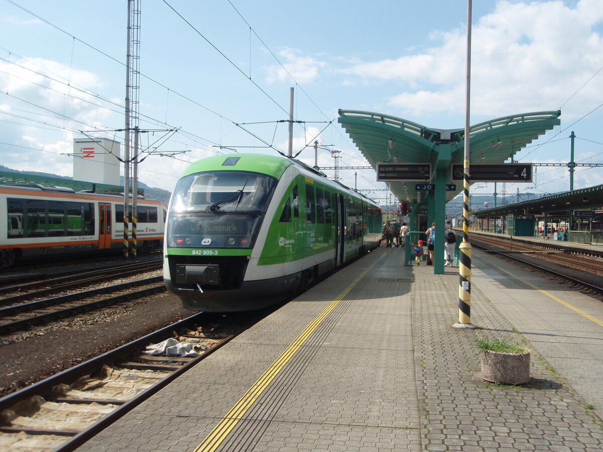642 905 als T 2 aus Rumburk in Děčn hl.n. 19.07.2025