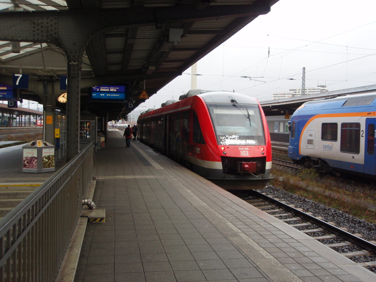 648 269 als RB 86 nach Einbeck Mitte in Gttingen. 06.12.2024