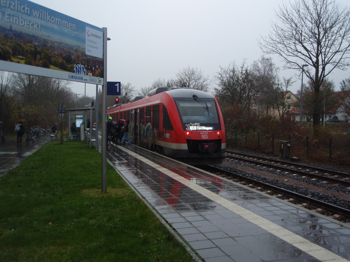 648 269 als RB 86 aus Gttingen in Einbeck Mitte. 06.12.2024