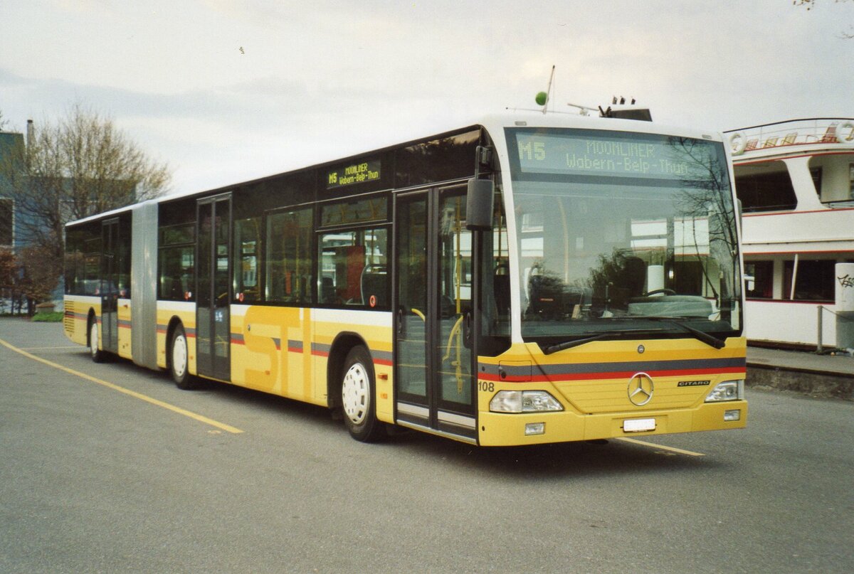 (AH 33) - Aus dem Archiv: STI Thun - Nr. 108/BE 700'108 - Mercedes am 22. April 2006 bei der Schifflndte Thun