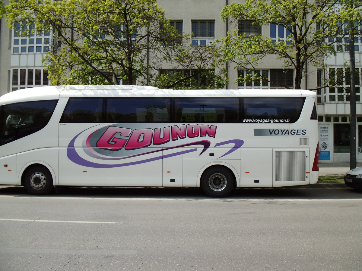 Aus Frankreich: Gounon, St-Etienne - Irizar PB am 9. April 2014 in Mnchen (Aufnahme: Martin Beyer)