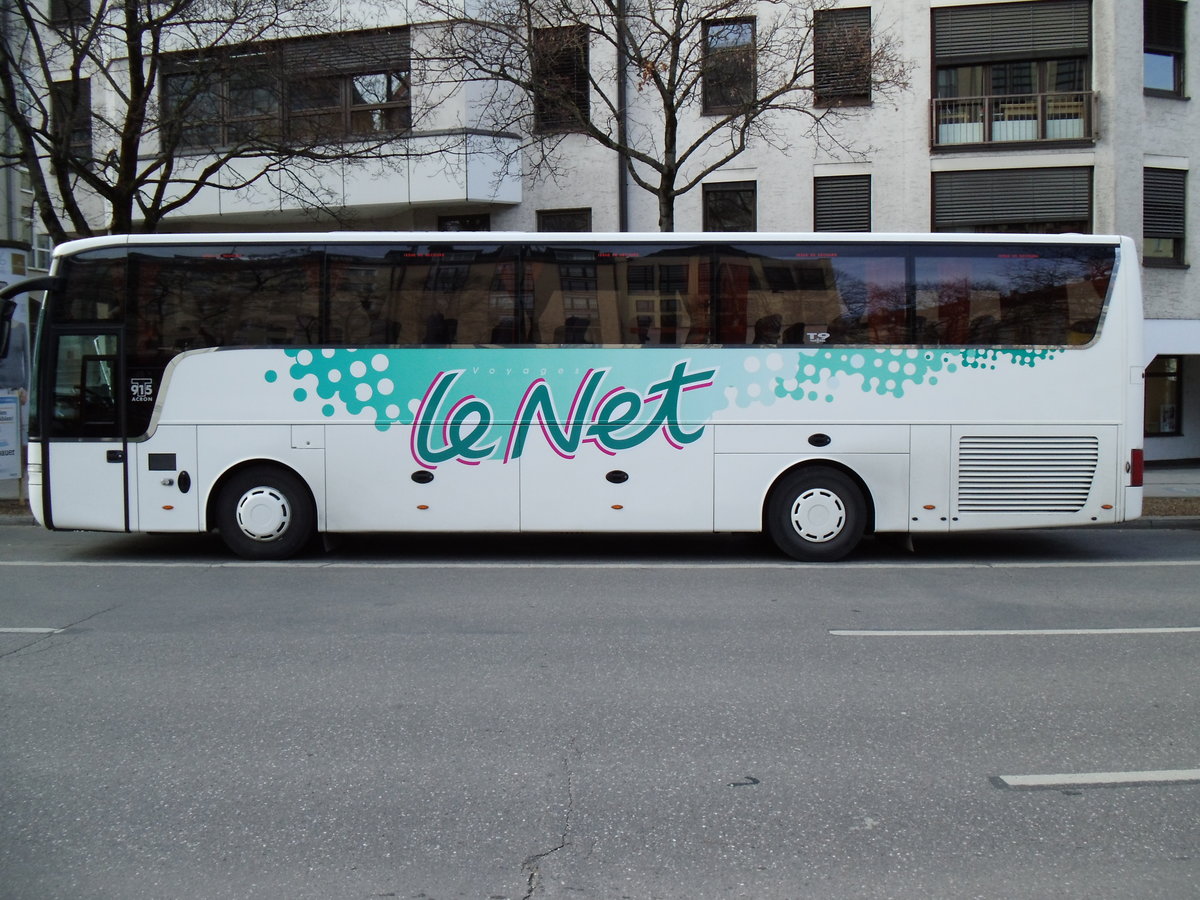 Aus Frankreich: Le Net, Rguiny -Van Hool T915 Acron am 3. Mrz 2014 in Mnchen (Aufnahme: Martin Beyer)