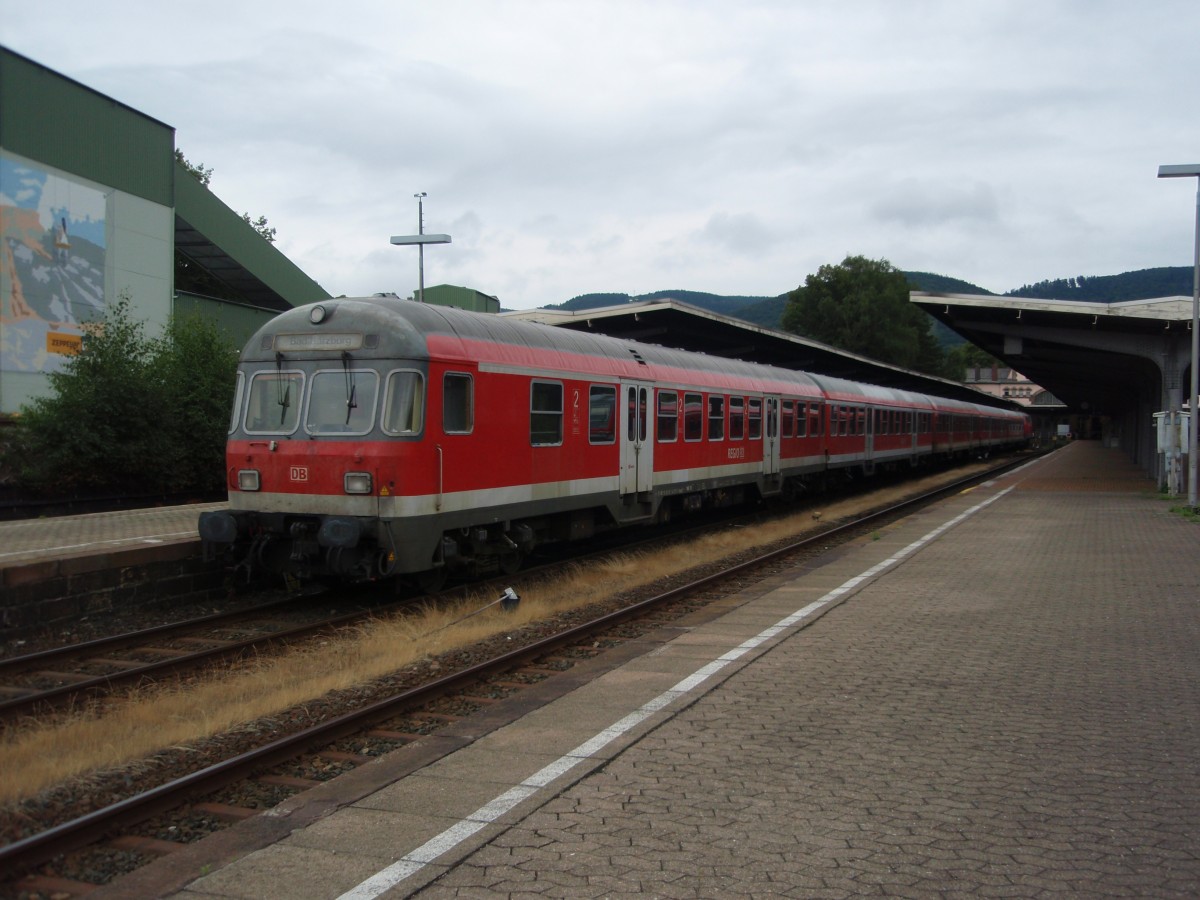 Ein Karlsruher Steuerwagen als RE aus Hannover Hbf in Bad Harzburg. 08.08.2013
