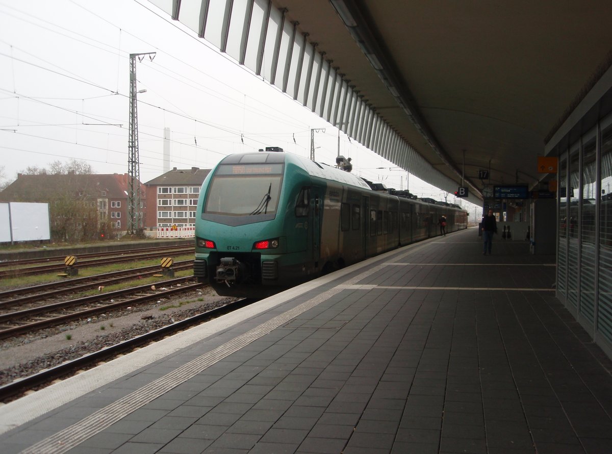 ET 4.21 der eurobahn als RB 50 aus Dortmund Hbf in Mnster (Westf.) Hbf. 23.03.2019