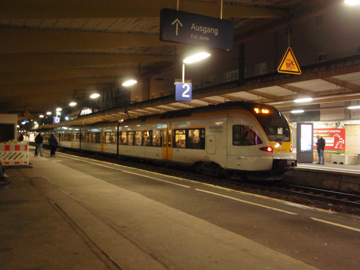 ET 7.10 der eurobahn als RE 13 Hamm (Westf.) Hbf - Venlo in Wuppertal Hbf. 31.01.2026