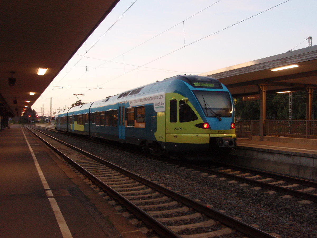 ET 8.10 der eurobahn als RE 78 aus Bielefeld Hbf in Minden (Westf.). 07.07.2018
